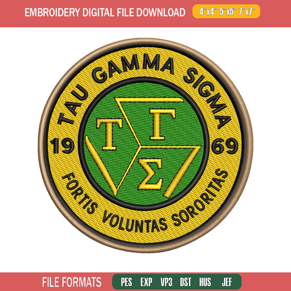 Tau Gamma Sigma embroidery design, logo embroidery, logo design, embroidery file, logo shirt, Digital download..jpg
