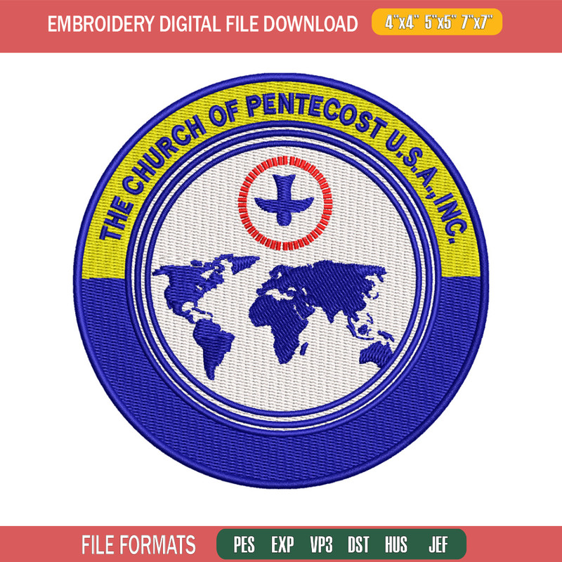 The Church of Pentecost embroidery design, logo embroidery, logo design, embroidery file, logo shirt, Digital download..jpg