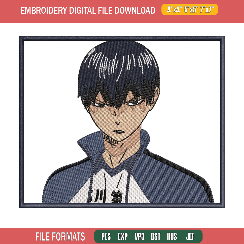 Tobio box embroidery design, Haikyuu embroidery, Anime design, Embroidery shirt, Embroidery file,Digital download.jpg