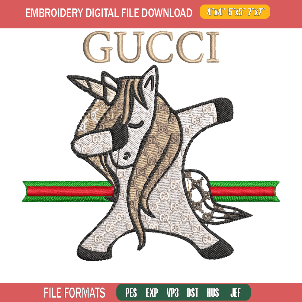 Unicorn gucci Embroidery Design, Gucci Embroidery, Embroidery File, Logo shirt, Sport Embroidery, Digital download..jpg