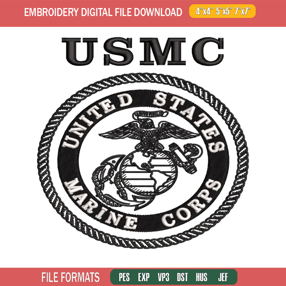 United States Marine Corps embroidery design, logo embroidery, logo design, embroidery file, Digital download..jpg