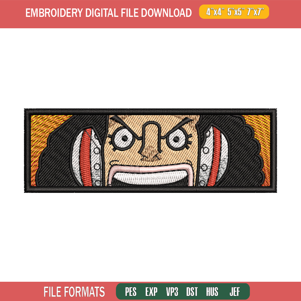 Usopp eyes embroidery design, One piece embroidery, Anime design, Embroidery shirt, Embroidery file, Digital download.jpg