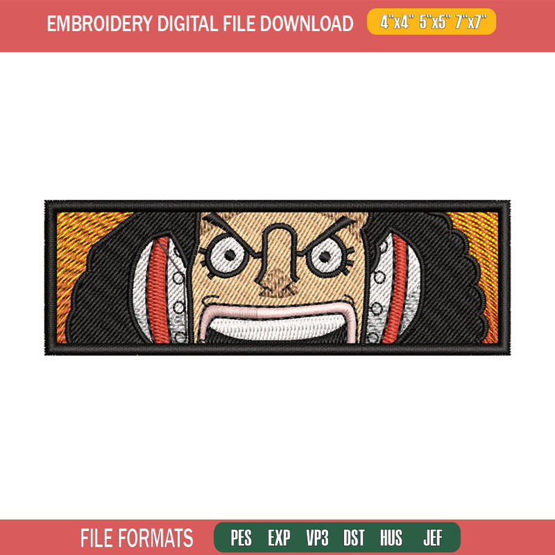 Usopp eyes embroidery design, One piece embroidery, Anime design, Embroidery shirt, Embroidery file, Digital download.jpg