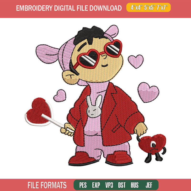 Valentine Baby Benito embroidery design, Valentine embroidery, embroidery file, Valentine design, Digital download.jpg