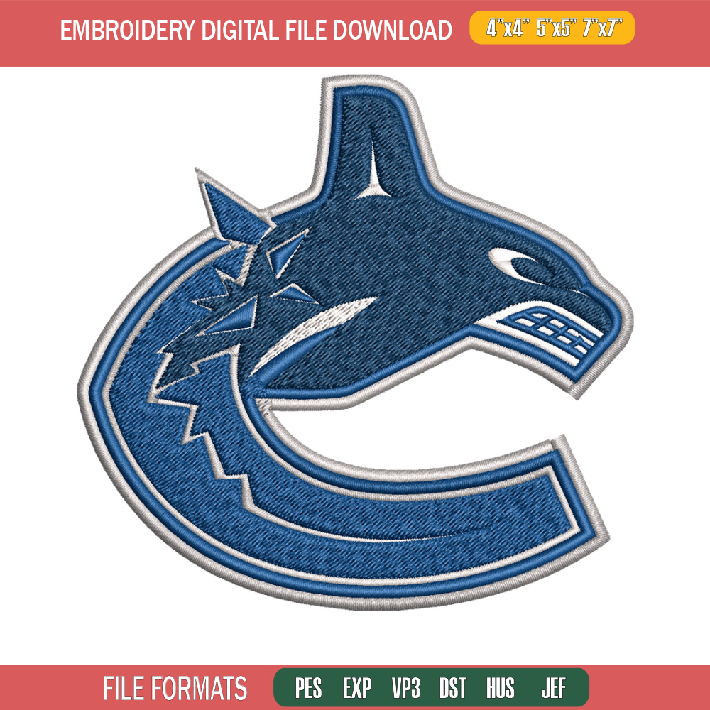 Vancouver Canucks logo Embroidery, NHL Embroidery, Sport embroidery, Logo Embroidery, NHL Embroidery design.jpg