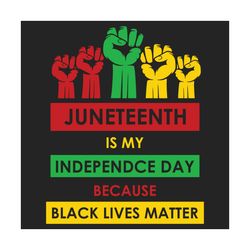juneteenth 06 19 is my independence svg, juneteenth svg, june 19th svg, black freedom svg, juneteenth 1865 svg, freedom