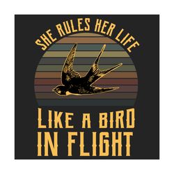 she rules her life like a bird in flight svg, trending svg, song svg, song lyric svg, fleetwood mac, rhiannon, inspirati