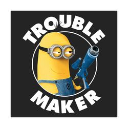 despicable me minions kevin trouble maker png, trending svg, minion png, minion kelvin png, trouble maker png, despicabl