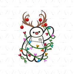donkey christmas svg, christmas svg, baymax svg, christmas light svg, reindeer hat svg, merry christmas svg, christmas p