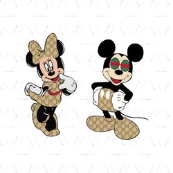 mickey mouse svg minnie mouse gucci svg, brand svg, gucci svg, gucci pattern svg, minnie svg, mickey mouse svg, gc brand