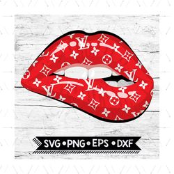 louis vuitton supreme lips svg, brand svg, louis vuitton svg, supreme svg, lips svg, lv brand svg, louis vuitton pattern