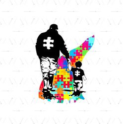 never walk alone father and son autism awareness svg, autism svg, father and son autism svg, road puzzle svg, autism puz