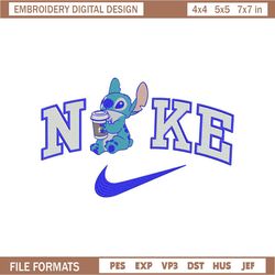Nike stitch coffee embroidery design, Stitch embroidery, Nike design,Embroidery shirt, Embroidery file,