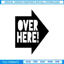 over here sign alice in wonderland cartoon svg