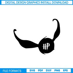 hp harry potter golden snitch the magic ball svg vector cut files