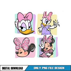disneyland girls minnie and daisy duck png