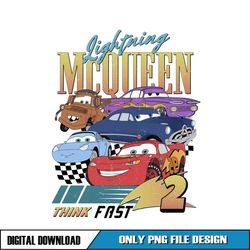 disney cars lightning mcqueen think fast png