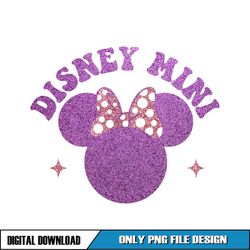 disney minnie mouse head glitter png