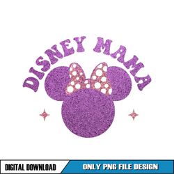 disney glitter minnie mouse head png