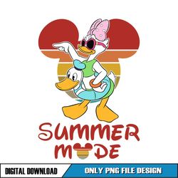disney daisy duck summer vacation mode png