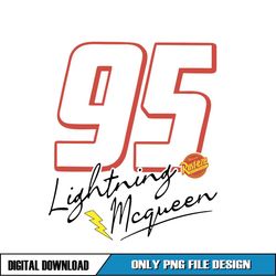 cars lightning mcqueen thunder 95 logo png