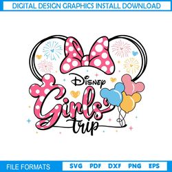 minnie mouse disney girls trip svg