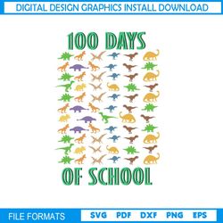 jurassic world dinosaurs 100 days of school svg