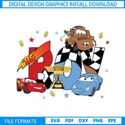 disney pixar cars lightning mcqueen boy svg