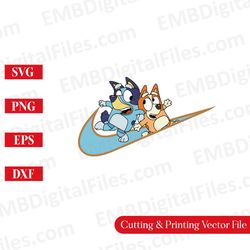bluey and bingo cartoon character svg for cricut