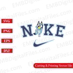bluey cartoon character dancing svg for cricut