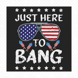 funny 4th of july im just here to bang usa flag sunglasses svg, independence svg, just here to bang, 4th of july svg, ju