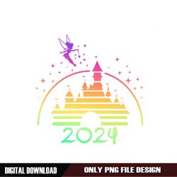 disney tinkerbell rainbow castle 2024 png
