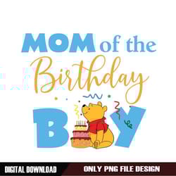 winnie the pooh mom of the birthday girl png