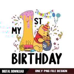 winnie the pooh my 1st birthday png