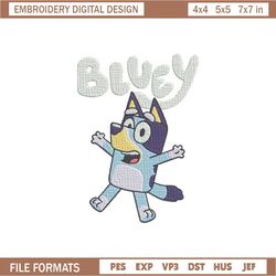 Bluey Embroidery, Bluey Cartoon Embroidery, cartoon Embroidery, cartoon shirt, Embroidery File, Instant download,