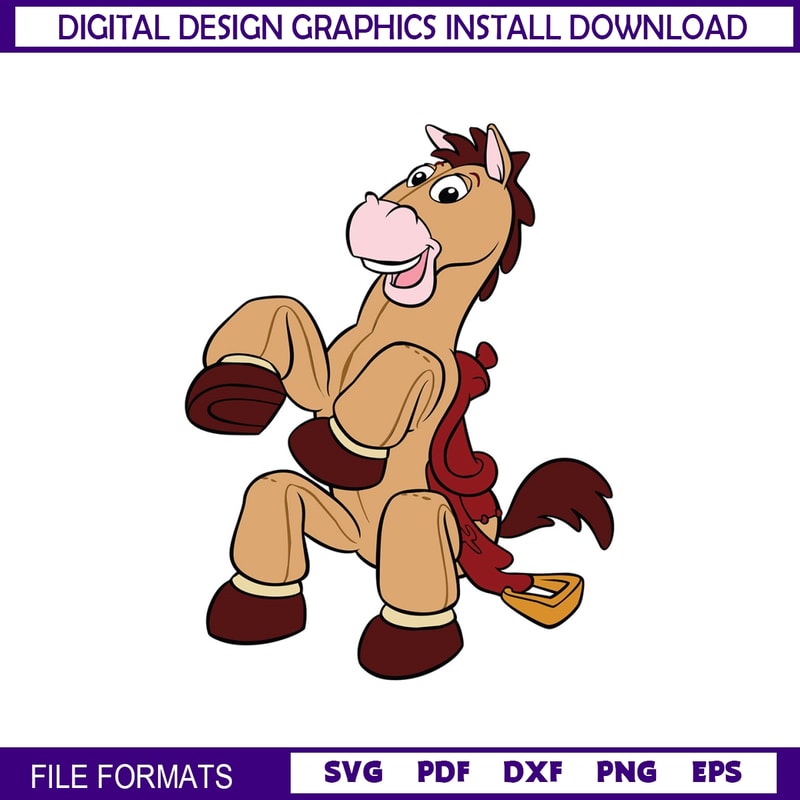 Cartoon Bullseye Woody's Horse Transparent Bullseye Toy Story