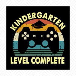 kindergarten level complete video gamer graduation svg