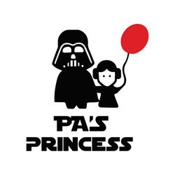 pas princess darth vader svg, fathers day svg, star wars svg, pa svg, dad and daughter svg, daughter svg, dad svg, princ