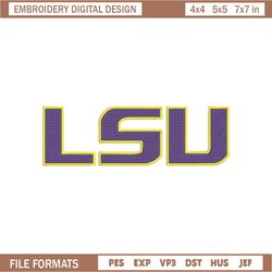 LSU Tigers Football Team Embroidery File, NCAA Teams Embroidery Designs, College Football,Machine Embroidery Design Fil