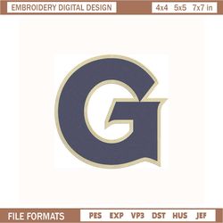 Georgetown Hoyas Embroidery File, NCAA Teams Embroidery Designs File,Nike Embroidery Design,Embroidery Design,Embroidery