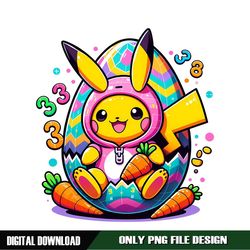 Pikachu Easter Egg Digital Download File