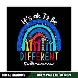 Autism Awareness Its Ok To Be Different PNG