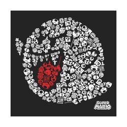 nintendo super mario iconic boo portrait svg, trending svg, nintendo svg, super mario svg, boo mario svg, boo buddies sv