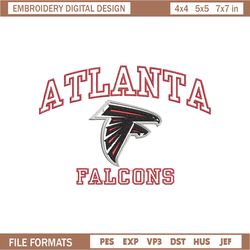 Atlanta Falcons Embroidery Files, NFL Logo Embroidery Designs, NFL Falcons, NFL Machine Embroidery Designs,