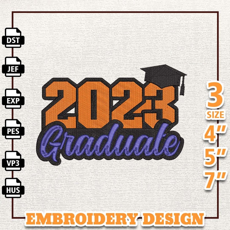 2023 Graduate Embroidery Designs, Back To School Embroidery Designs, School Life Embroidery, Teacher Day Designs,School.jpg