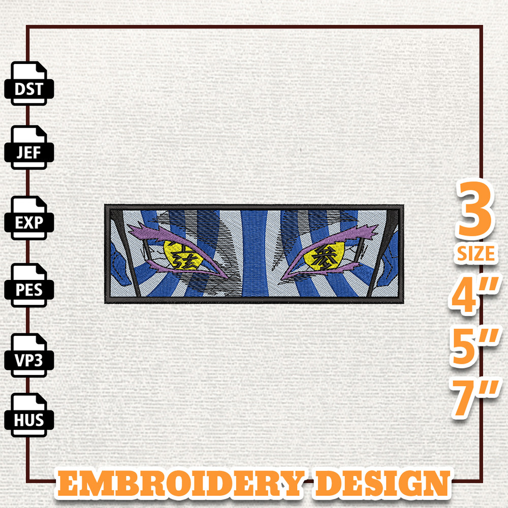 Akaza Demon Slayer, Anime Embroidery Design, Anime Machine Embroidery Design, Gift For Anime Fan, Instant Download 1.jpg