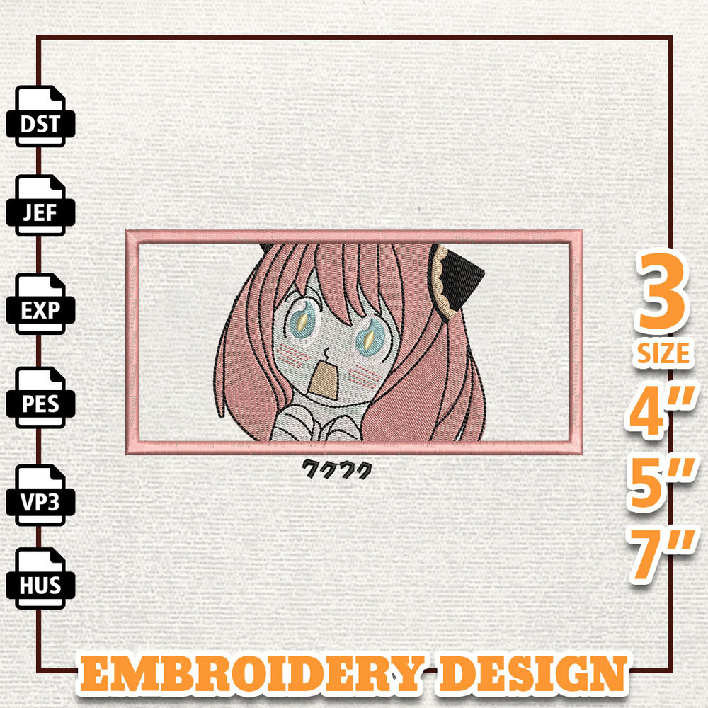 Anya Anime Design, Anime Embroidery Design, Anime Machine Embroidery Design, Gift For Anime Fan, Instant Download.jpg