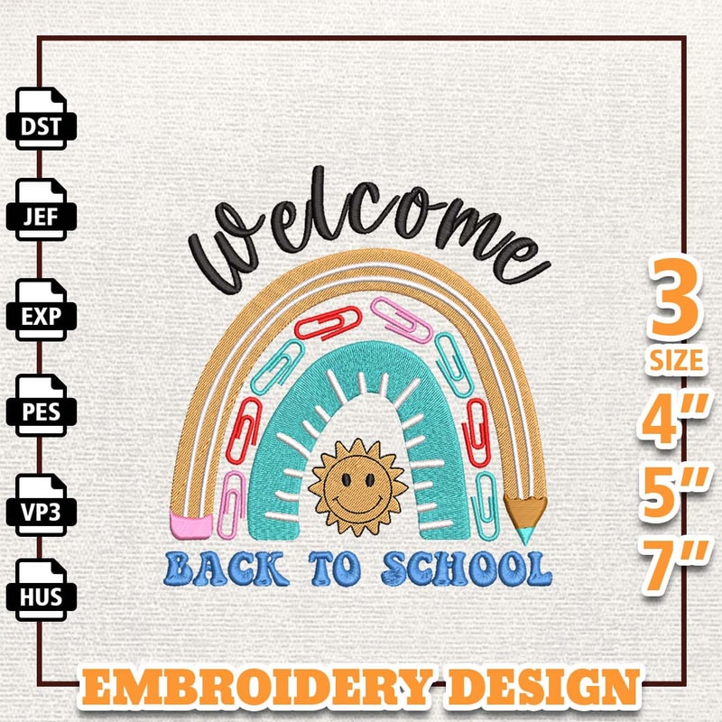 Back To School Embroidery Design, Back To School Embroidery Design, School Embroidered Sweatshirt, School Quotes File,.jpg