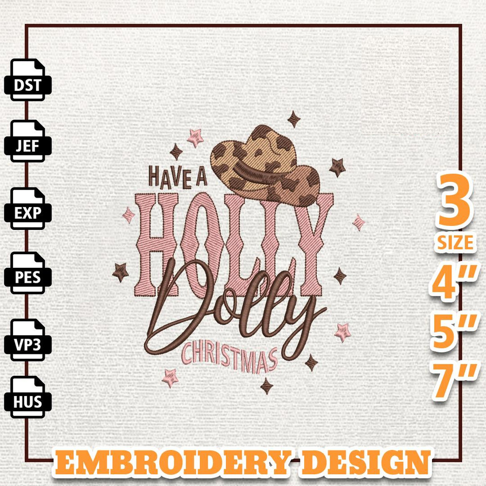 Christmas Embroidery Design, Christmas Coutry Music, Retro Christmas Embroidery, Instant Download.jpg