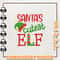 Christmas Funny Quotes Embroidery Design, Santas Cutest Elf Embroidery Machine Design, Instant Download.jpg